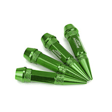 Load image into Gallery viewer, Spiked Lug Nut Style Valve Caps - 60MM Green