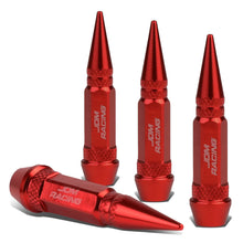 Load image into Gallery viewer, Spiked Lug Nut Style Valve Caps - 60MM Red