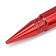 Load image into Gallery viewer, Spiked Lug Nut Style Valve Caps - 60MM Red