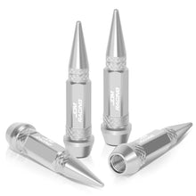 Load image into Gallery viewer, Spiked Lug Nut Style Valve Caps - 60MM Silver