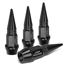 Load image into Gallery viewer, Spiked Lug Nut Style Valve Caps - 45mm Tall Black