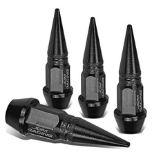 Load image into Gallery viewer, Spiked Lug Nut Style Valve Caps - 45mm Tall Black
