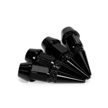 Load image into Gallery viewer, Spiked Lug Nut Style Valve Caps - 45mm Tall Black
