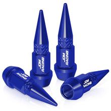 Load image into Gallery viewer, Spiked Lug Nut Style Valve Caps - 45mm Tall - Blue