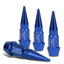 Load image into Gallery viewer, Spiked Lug Nut Style Valve Caps - 45mm Tall - Blue