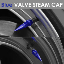 Load image into Gallery viewer, Spiked Lug Nut Style Valve Caps - 45mm Tall - Blue