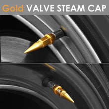 Load image into Gallery viewer, Spiked Lug Nut Style Valve Caps - 45mm Gold