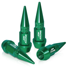 Load image into Gallery viewer, Spiked Lug Nut Style Valve Caps - 45mm Tall - Green