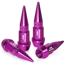 Load image into Gallery viewer, 45MM Spiked Lug Nut Style Valve Caps - Purple Polyurethane