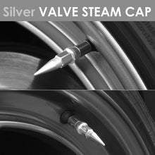 Load image into Gallery viewer, Spiked Lug Nut Style Valve Caps - 45MM / 1.75" Tall - Silver