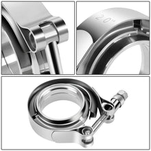 Load image into Gallery viewer, 2" V-Band Clamp &amp; Flange Set Stainless Steel Exhaust Piping