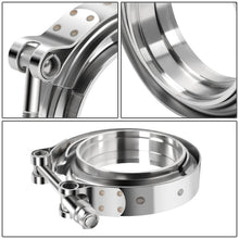 Load image into Gallery viewer, 3" V-Band Clamp Set Stainless Steel Exhaust Flanges 2-Piece Kit