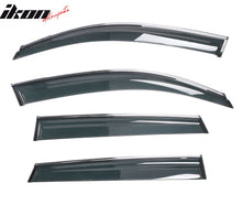 Load image into Gallery viewer, 2009-2017 Audi Q5 8R Side Window Visors w/ Chrome Trim PC Injection