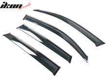 Load image into Gallery viewer, 2009-2017 Audi Q5 8R Side Window Visors w/ Chrome Trim PC Injection