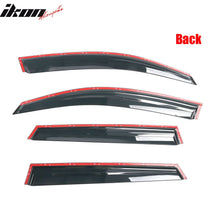 Load image into Gallery viewer, 2009-2017 Audi Q5 8R Side Window Visors w/ Chrome Trim PC Injection