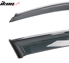Load image into Gallery viewer, 2009-2017 Audi Q5 8R Side Window Visors w/ Chrome Trim PC Injection