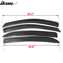 Load image into Gallery viewer, 2005-2010 Chevy Cobalt Smoke Tinted Slim Style Visor Windows Acrylic
