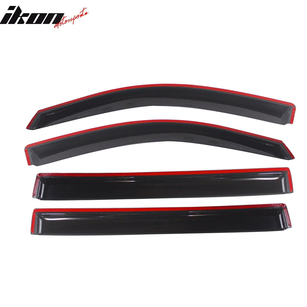 2015-2020 Chevy Suburban Slim Style Smoke Tinted Window Visors Acrylic