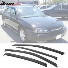 Load image into Gallery viewer, 2000-2005 Chevy Impala Sedan Slim Style Smoke Window Visors Acrylic
