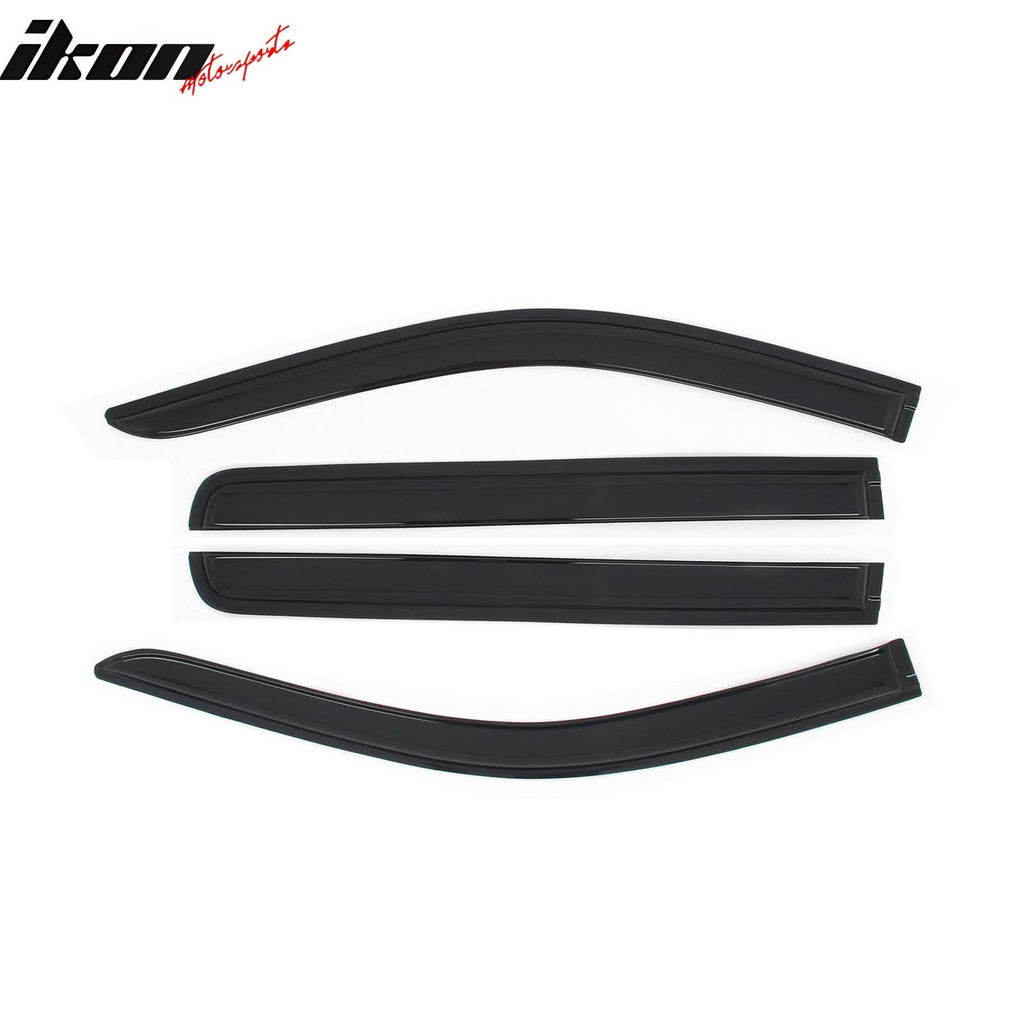 2019-2025 Chevy Silverado & GMC Sierra 1500 Crew Cab 4PC Window Visors