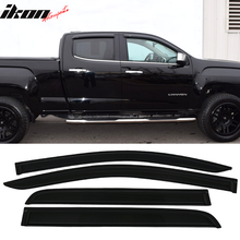 Load image into Gallery viewer, 2015-2022 Chevy Colorado GMC Canyon Crew Cab 4Pc Window Visor Acrylic