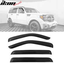 Load image into Gallery viewer, 2007-2011 Dodge Nitro Slim Style Smoke Tinted Visor Windows Acrylic