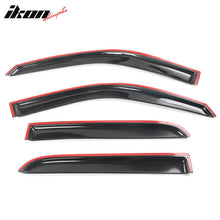 Load image into Gallery viewer, 2009-2024 Dodge Ram 1500 Crew Slim Smoke Tinted Window Visor Acrylic