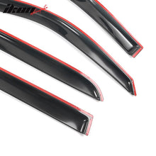 Load image into Gallery viewer, 2009-2024 Dodge Ram 1500 Crew Slim Smoke Tinted Window Visor Acrylic