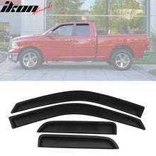 Load image into Gallery viewer, 2009-2024 Dodge Ram 1500 Quad Cab Extended Pickup Window Visor Acrylic