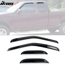 Load image into Gallery viewer, 1997-2003 Ford F-150 F-250 Extended Cab Tape On 4PCS Window Visors