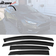 Load image into Gallery viewer, 2012-2018 Ford Focus Tape on Window Visor Rain Guard Acrylic 4PC
