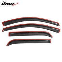 Load image into Gallery viewer, 2007-2016 GMC Acadia Slim Style Smoke Tinted Visor Windows Acrylic 4PC
