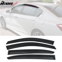 Load image into Gallery viewer, 2013-2017 Honda Accord 4-Door Sedan Tape On Window Visors Rain Guard