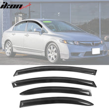 Load image into Gallery viewer, 2006-2011 Honda Civic Sedan 4-Door Window Visor Acrylic 4PC Rain Guard