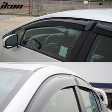Load image into Gallery viewer, 2012-2015 Honda Civic 4Door Sedan Acrylic 4PC Tape On Window Visors