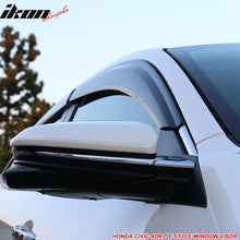 Load image into Gallery viewer, Fits 16-21 Civic X 10th Gen Sedan Roof Spoiler OE Window Visor ABS