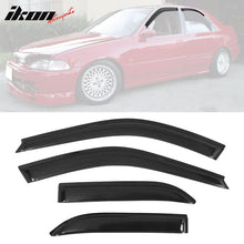 Load image into Gallery viewer, 1992-1995 Honda Civic Sedan Tape On Smoke Tinted Window Visors Acrylic