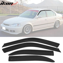 Load image into Gallery viewer, Fits Honda Civic 99-00 4D EK Front Bumper Lip + Sun Window Visor