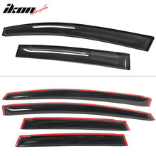 Load image into Gallery viewer, 2009-2014 Honda Fit Window Visors Slim Style Smoke Rains Guards Acryli
