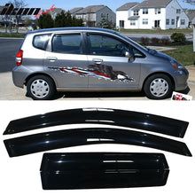 Load image into Gallery viewer, 2007-2008 Honda Fit GE Slim Style Smoke Visor Windows Guards Acrylic