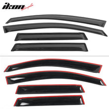 Load image into Gallery viewer, 2007-2008 Honda Fit Window Visor Slim Style Smoke Tinted Acrylic
