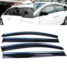 Load image into Gallery viewer, 2011-2017 Honda Odyssey Polycarbonate Window Visors W/ Chrome Trim 4PC