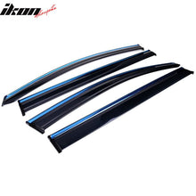 Load image into Gallery viewer, 2011-2017 Honda Odyssey Polycarbonate Window Visors W/ Chrome Trim 4PC