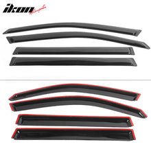 Load image into Gallery viewer, 2003-2008 Honda Pilot Slim Style Tape On Smoke Acrylic Visor Windows