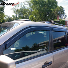 Load image into Gallery viewer, 2003-2008 Honda Pilot Slim Style Tape On Smoke Acrylic Visor Windows