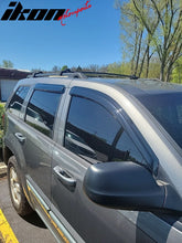 Load image into Gallery viewer, 2005-2010 Jeep Grand Cherokee Slim Smoke Tinted Visor Windows Acrylic