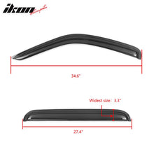 Load image into Gallery viewer, 2002-2007 Jeep Liberty Visor Window Rain Guard KJ Tape on Acrylic 4PC