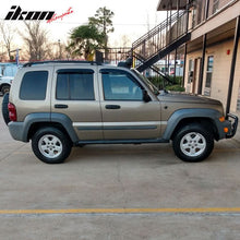 Load image into Gallery viewer, 2002-2007 Jeep Liberty Visor Window Rain Guard KJ Tape on Acrylic 4PC