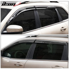 Load image into Gallery viewer, 2014-2023 Jeep Cherokee Tape On Smoke w/ Chrome Trim Window Visors PC