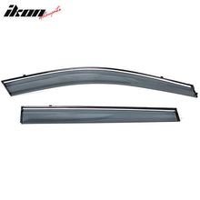 Load image into Gallery viewer, 2014-2023 Jeep Cherokee Tape On Smoke w/ Chrome Trim Window Visors PC